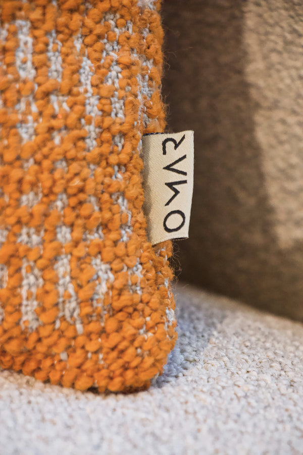 Kussen 'Antonio Orange' - Omar Antwerp - 43x43cm