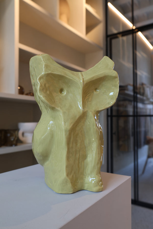 Vaas Owl L geel - Serax