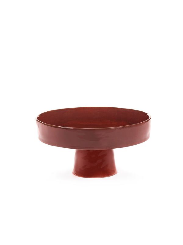 Diep bord voet L - Venetiaans rood - La Mère - Serax