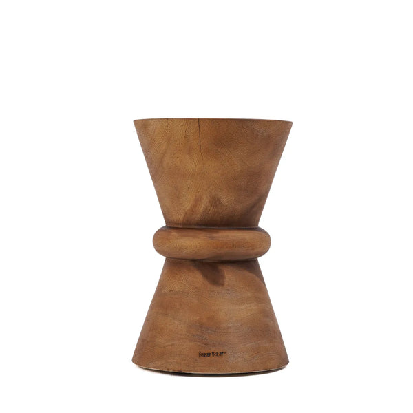 The Aukai Stool - Natural - Suar wood - Bazar Bizar