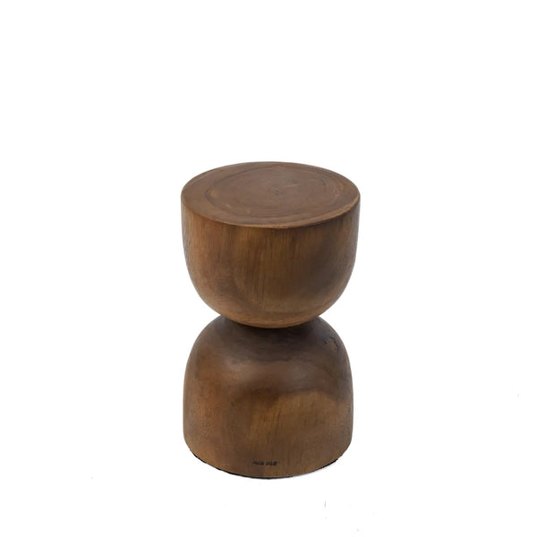 The Azure Stool - Natural - Suar Wood - Bazar bizar