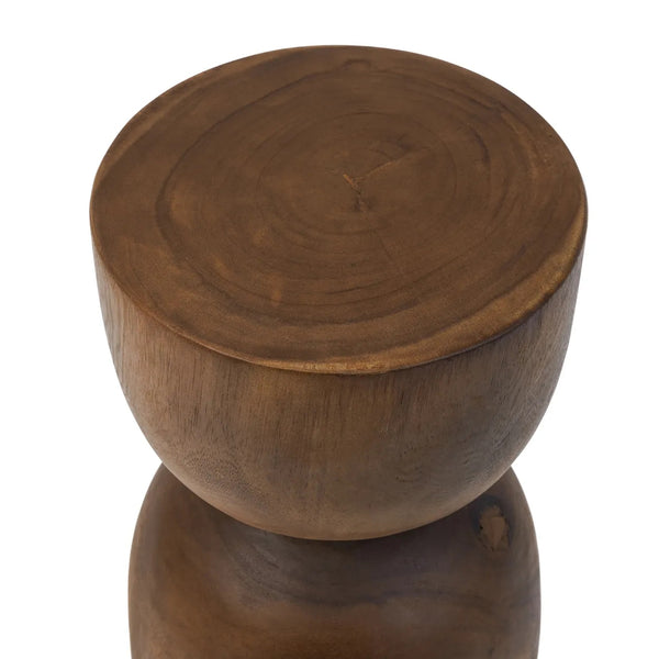 The Azure Stool - Natural - Suar Wood - Bazar bizar