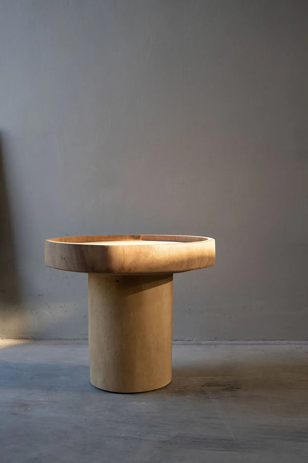 The Chimborazo Side Table - Natural - Suar Wood - Bazar Bizar