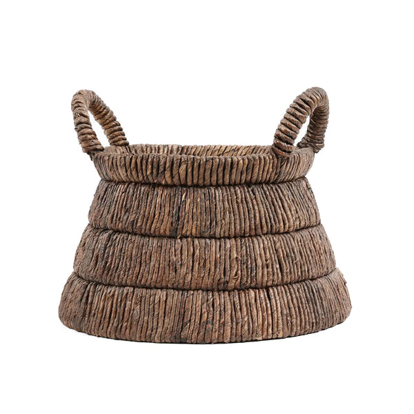 The Chisomo Basket - naturel - Banana Leaf - Bazar Bizar