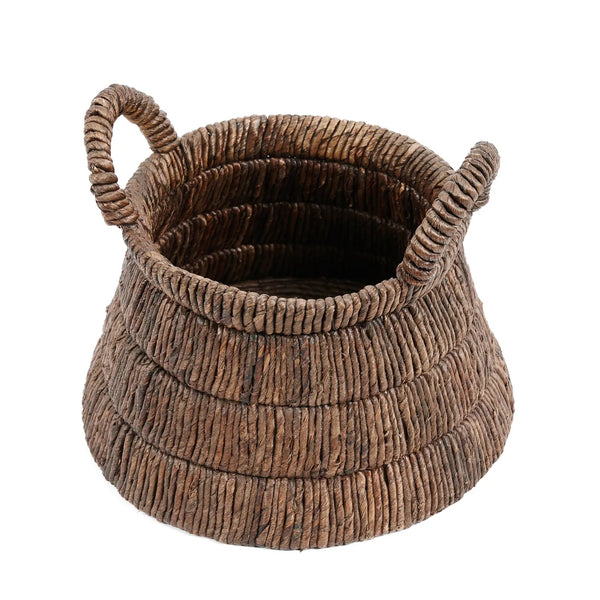 The Chisomo Basket - naturel - Banana Leaf - Bazar Bizar