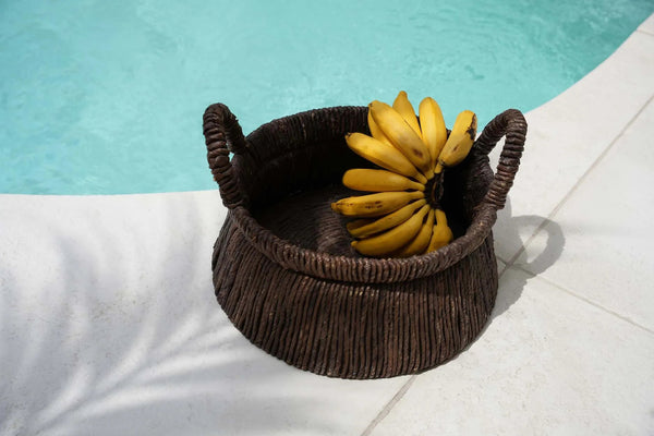 The Chizara Basket - Natural - Banana Leaf - Bazar Bizar