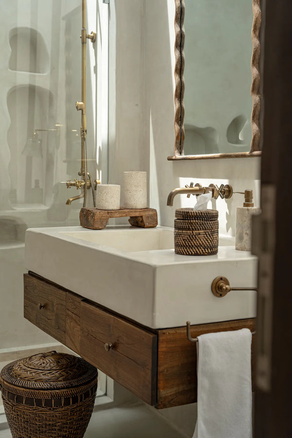 The Colonial Tissue Box - Natural Brown