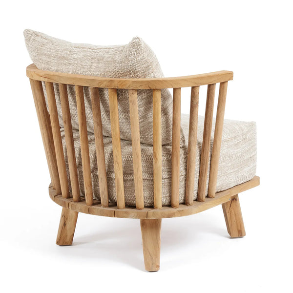 The Malawi One Seater - Natural Beige - teak - Bazar Bizar