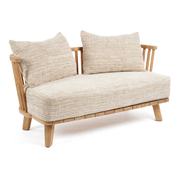 The Malawi Two Seater - Natural Beige - teak - Bazar Bizar