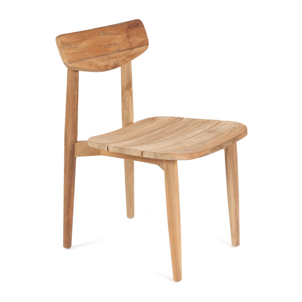 The Matita Dining Chair (Outdoor) - Natural - teak - Bazar Bizar