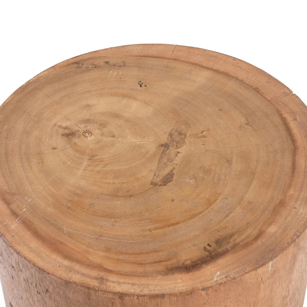 The Mitcha Stool - Natural - Suar Wood - Bazar Bizar