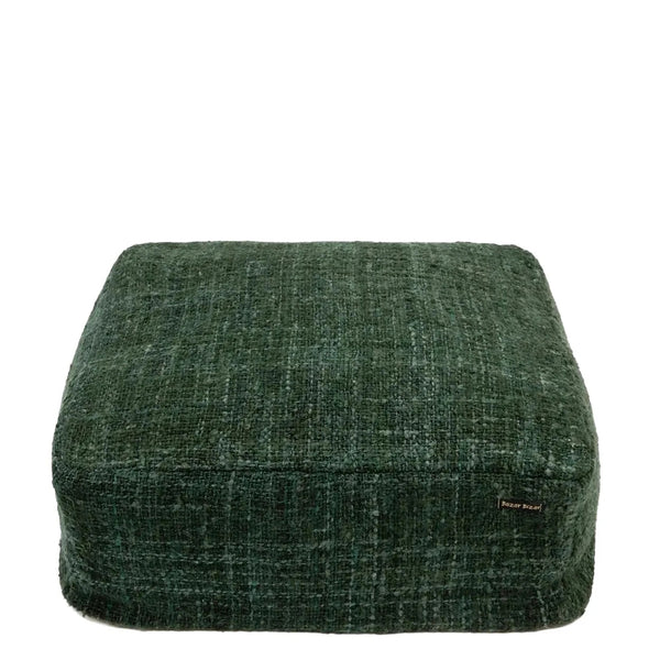 The Oh My Gee Pouffe - Forest Green - Soft Cotton - Bazar Bizar