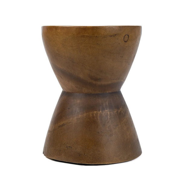 The Pacha Mama Stool - Natural - Suar Wood - Bazar Bizar