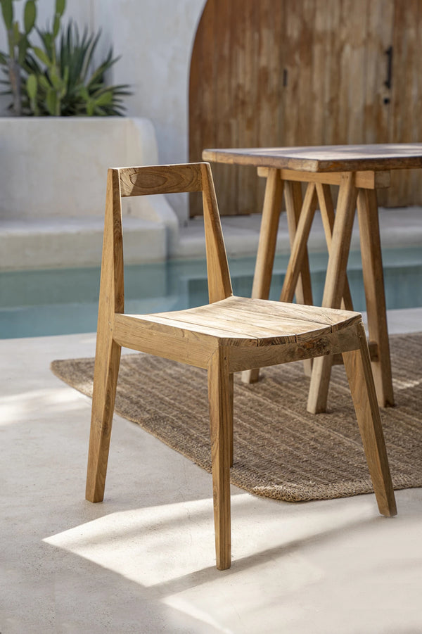 The Paxi Chair (outdoor) - Natural - Teak - Bazar Bizar