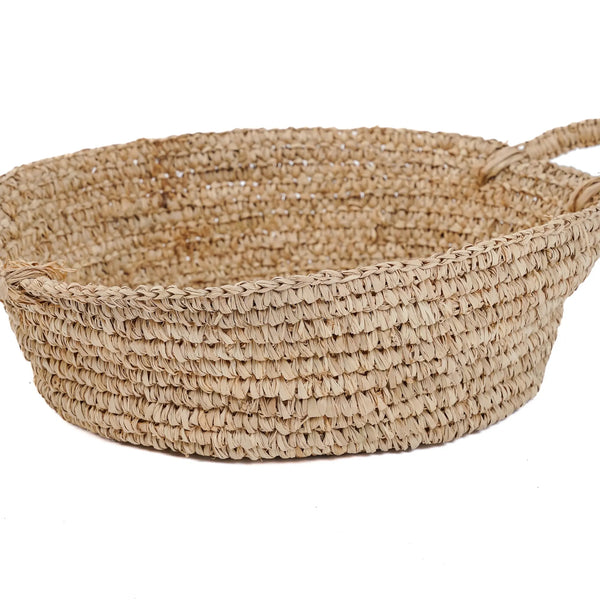 The Raffia Basket Trays - Natural - M