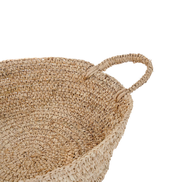 The Raffia Basket Trays - Natural - M