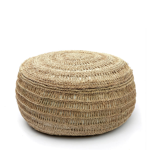 The Seagrass Pouffe M - Natural - Bazar Bizar