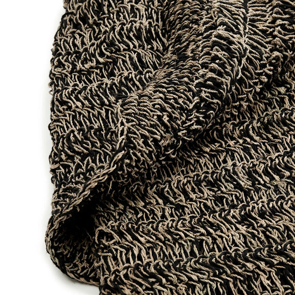 The Seagrass Carpet - Natural Black - seagrass - Bazar Bizar - Ø150