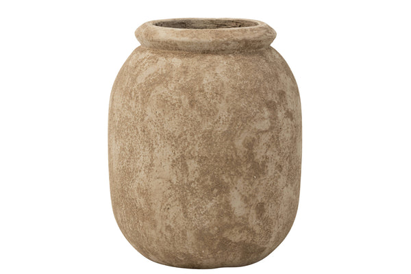 Bloempot Rustic - Beige - Cement - J-Line