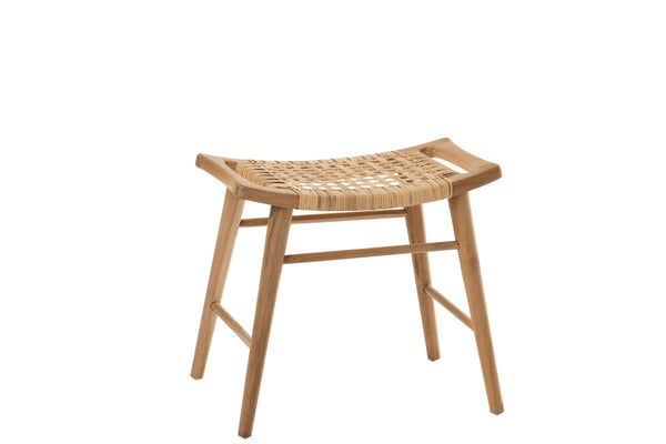 Stool Alis - Natural - Teak Wood - J-Line