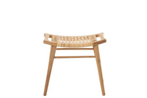 Stool Alis - Natural - Teak Wood - J-Line