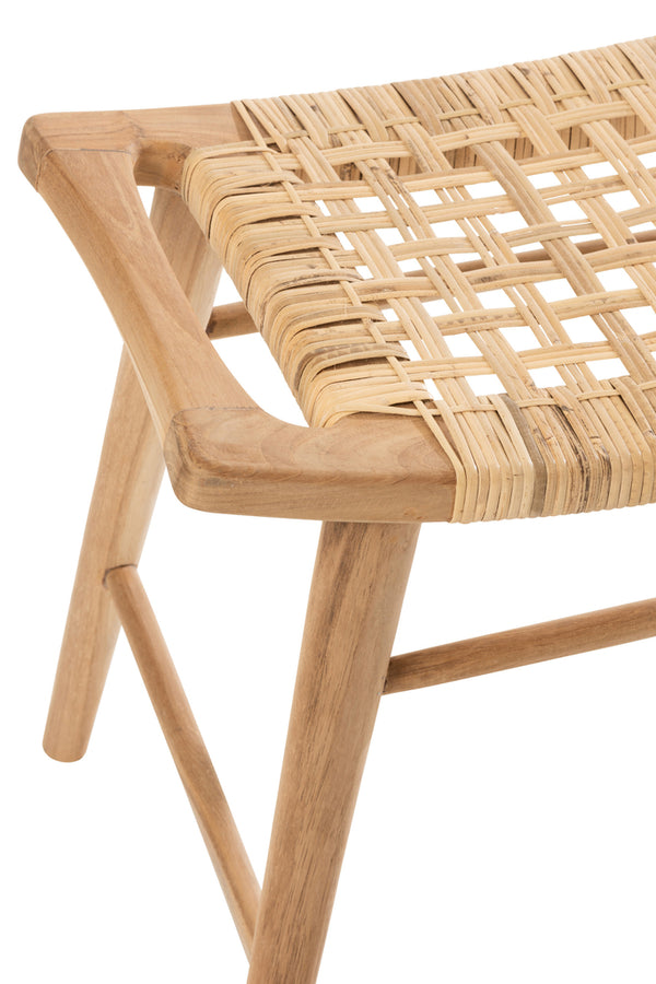 Stool Alis - Natural - Teak Wood - J-Line