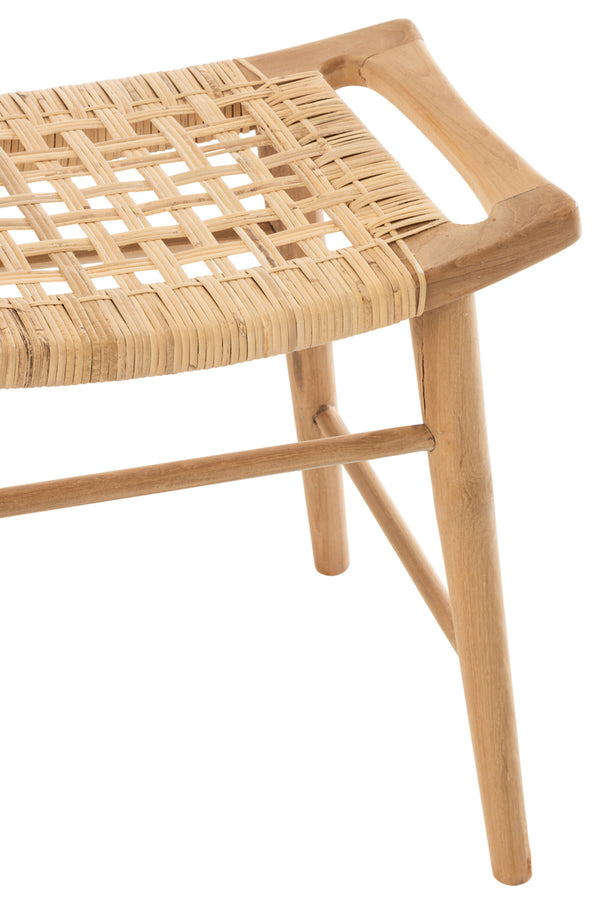 Stool Alis - Natural - Teak Wood - J-Line