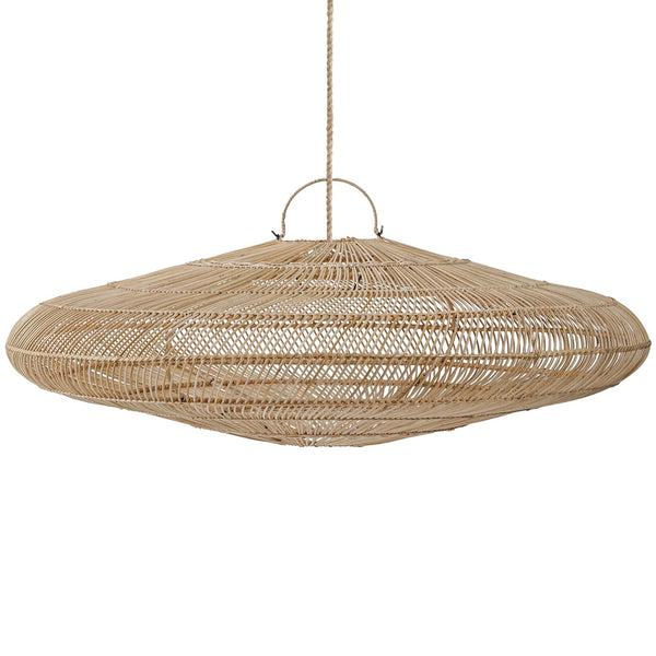 The Macaron Pendant XXL - Natural - Rattan - Bazar Bizar