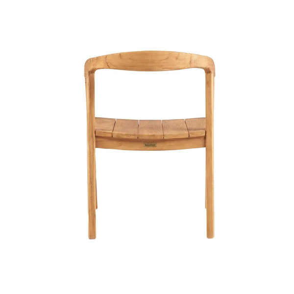 The Nihi Oka Dining Chair (Outdoor) - Natural - Teak - Bazar Bizar