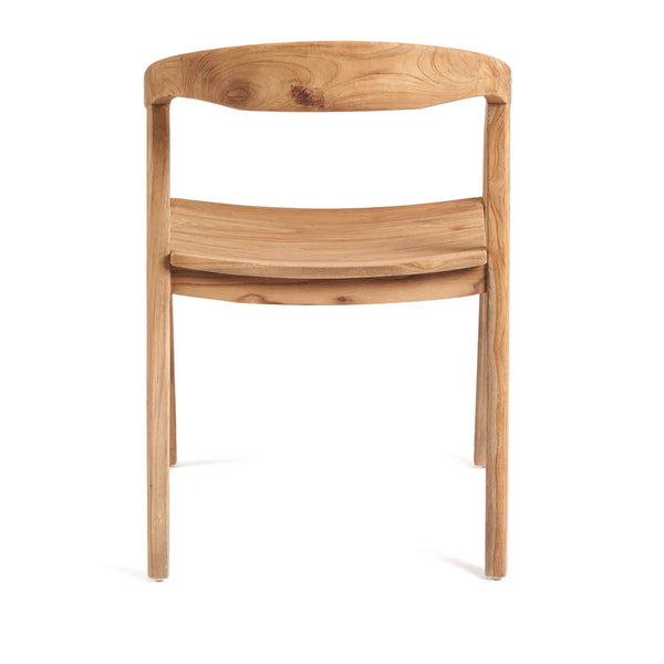 The Nihi Oka Dining Chair (Outdoor) - Natural - Teak - Bazar Bizar