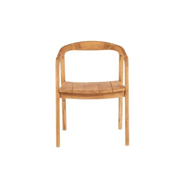 The Nihi Oka Dining Chair (Outdoor) - Natural - Teak - Bazar Bizar