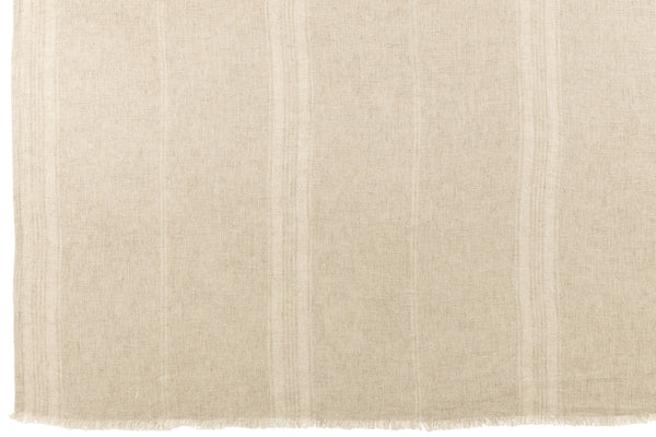 Throw Stripes - Beige - Linen - J-Line