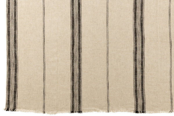 Throw Stripes - Beige - Linen - J-Line